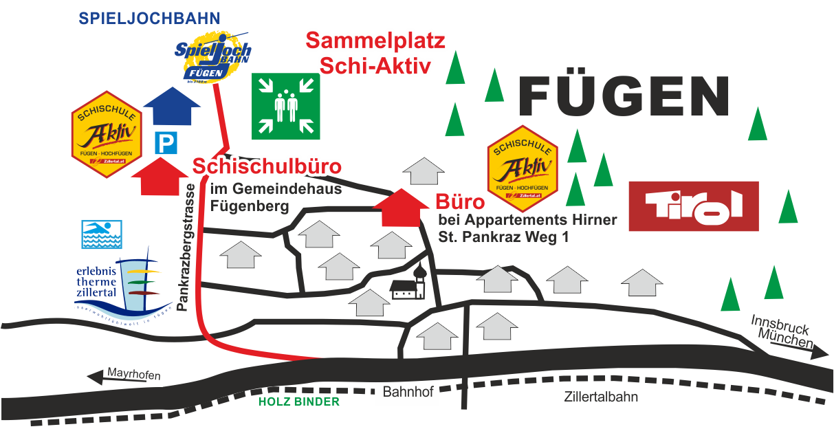 Ski Aktiv Lageplan